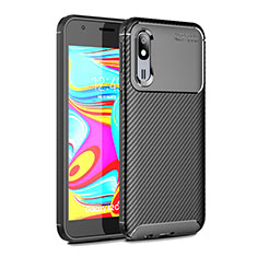 Custodia Silicone Cover Morbida Spigato per Samsung Galaxy A2 Core A260F A260G Nero