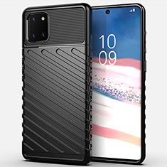 Custodia Silicone Cover Morbida Spigato per Samsung Galaxy M60s Nero