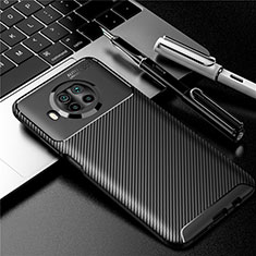 Custodia Silicone Cover Morbida Spigato per Xiaomi Mi 10i 5G Nero