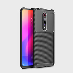 Custodia Silicone Cover Morbida Spigato per Xiaomi Mi 9T Pro Nero