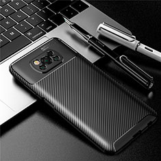 Custodia Silicone Cover Morbida Spigato per Xiaomi Poco X3 Nero