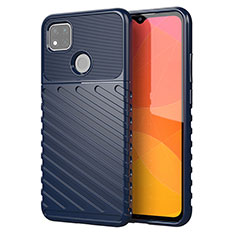 Custodia Silicone Cover Morbida Spigato per Xiaomi Redmi 9 Activ Blu