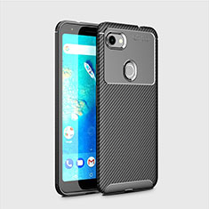 Custodia Silicone Cover Morbida Spigato S01 per Google Pixel 3 Nero