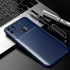 Custodia Silicone Cover Morbida Spigato S01 per Realme C12 Blu