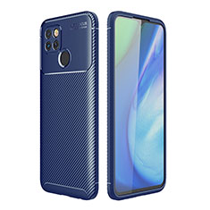 Custodia Silicone Cover Morbida Spigato S01 per Realme Q2i 5G Blu