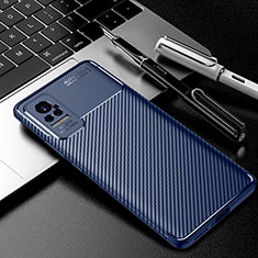 Custodia Silicone Cover Morbida Spigato S01 per Xiaomi Civi 1S 5G Blu