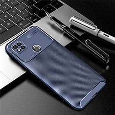 Custodia Silicone Cover Morbida Spigato S01 per Xiaomi POCO C31 Blu