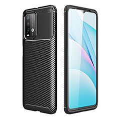 Custodia Silicone Cover Morbida Spigato S01 per Xiaomi Redmi 9 Power Nero