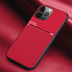 Custodia Silicone Cover Morbida Spigato S03 per Apple iPhone 14 Pro Rosso