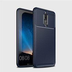 Custodia Silicone Cover Morbida Spigato S03 per Huawei Mate 10 Lite Blu