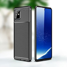 Custodia Silicone Cover Morbida Spigato WL1 per Samsung Galaxy A81 Nero