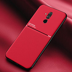 Custodia Silicone Cover Morbida Spigato Y01 per Huawei Mate 20 Lite Rosso