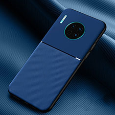 Custodia Silicone Cover Morbida Spigato Y01 per Huawei Mate 30 5G Blu