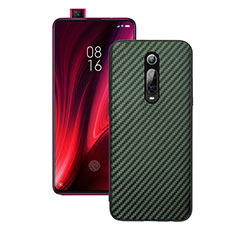 Custodia Silicone Cover Morbida Spigato Y01 per Xiaomi Mi 9T Verde