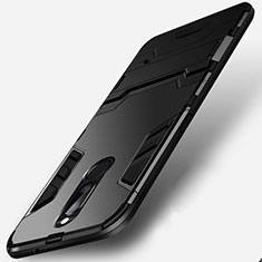 Custodia Silicone e Plastica Opaca con Supporto R01 per Huawei Nova 2i Nero