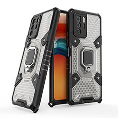 Custodia Silicone e Plastica Opaca Cover con Magnetico Anello Supporto KC4 per Xiaomi Poco X3 GT 5G Nero