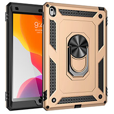 Custodia Silicone e Plastica Opaca Cover con Magnetico Anello Supporto MQ1 per Apple iPad 10.2 (2020) Oro