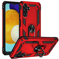 Custodia Silicone e Plastica Opaca Cover con Magnetico Anello Supporto MQ3 per Samsung Galaxy A04s Rosso