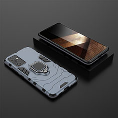 Custodia Silicone e Plastica Opaca Cover con Magnetico Anello Supporto per Samsung Galaxy A15 4G Blu