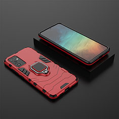 Custodia Silicone e Plastica Opaca Cover con Magnetico Anello Supporto per Samsung Galaxy F34 5G Rosso