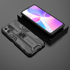 Custodia Silicone e Plastica Opaca Cover con Magnetico Supporto KC2 per Huawei Honor X30i Nero