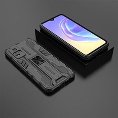 Custodia Silicone e Plastica Opaca Cover con Magnetico Supporto KC2 per Vivo Y73 (2021) Nero