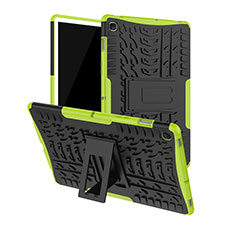 Custodia Silicone e Plastica Opaca Cover con Supporto A01 per Samsung Galaxy Tab S5e Wi-Fi 10.5 SM-T720 Verde