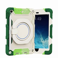 Custodia Silicone e Plastica Opaca Cover con Supporto L02 per Apple iPad Mini 5 (2019) Verde