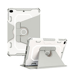 Custodia Silicone e Plastica Opaca Cover con Supporto L04 per Apple iPad Mini 5 (2019) Grigio