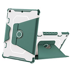 Custodia Silicone e Plastica Opaca Cover con Supporto L05 per Apple iPad 10.2 (2019) Verde