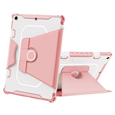 Custodia Silicone e Plastica Opaca Cover con Supporto L05 per Apple iPad 10.2 (2021) Rosa