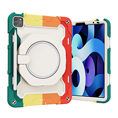 Custodia Silicone e Plastica Opaca Cover con Supporto L13 per Apple iPad Pro 11 (2021) Rosso