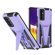 Custodia Silicone e Plastica Opaca Cover con Supporto MQ1 per Samsung Galaxy A24 4G Viola