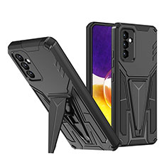 Custodia Silicone e Plastica Opaca Cover con Supporto MQ1 per Samsung Galaxy A54 5G Nero