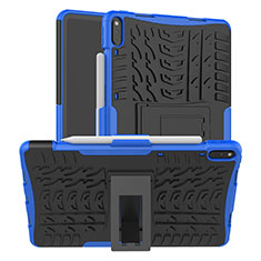 Custodia Silicone e Plastica Opaca Cover con Supporto per Huawei MatePad Pro Blu