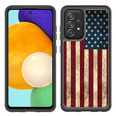 Custodia Silicone e Plastica Opaca Cover Fronte e Retro 360 Gradi JX1 per Samsung Galaxy A52 5G Multicolore