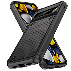 Custodia Silicone e Plastica Opaca Cover Fronte e Retro 360 Gradi MQ1 per Google Pixel 8 Pro 5G Nero