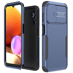 Custodia Silicone e Plastica Opaca Cover Fronte e Retro 360 Gradi MQ1 per Samsung Galaxy A04s Blu e Nero