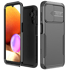 Custodia Silicone e Plastica Opaca Cover Fronte e Retro 360 Gradi MQ1 per Samsung Galaxy A04s Nero