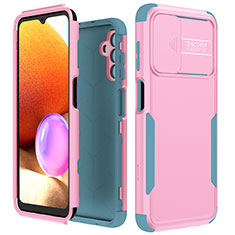 Custodia Silicone e Plastica Opaca Cover Fronte e Retro 360 Gradi MQ1 per Samsung Galaxy A04s Rosa