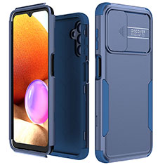 Custodia Silicone e Plastica Opaca Cover Fronte e Retro 360 Gradi MQ1 per Samsung Galaxy A13 5G Blu