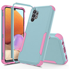 Custodia Silicone e Plastica Opaca Cover Fronte e Retro 360 Gradi MQ1 per Samsung Galaxy A32 4G Multicolore