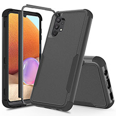 Custodia Silicone e Plastica Opaca Cover Fronte e Retro 360 Gradi MQ1 per Samsung Galaxy A32 4G Nero