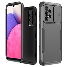 Custodia Silicone e Plastica Opaca Cover Fronte e Retro 360 Gradi MQ1 per Samsung Galaxy A33 5G Nero