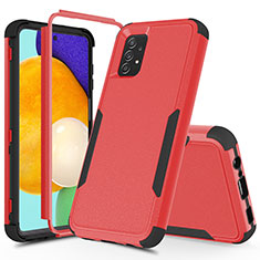 Custodia Silicone e Plastica Opaca Cover Fronte e Retro 360 Gradi MQ1 per Samsung Galaxy A52 4G Rosso