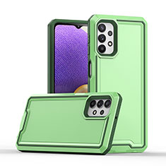 Custodia Silicone e Plastica Opaca Cover Fronte e Retro 360 Gradi Q01W per Samsung Galaxy A32 4G Verde