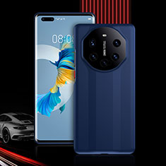 Custodia Silicone e Plastica Opaca Cover Fronte e Retro 360 Gradi R01 per Huawei Mate 40E Pro 5G Blu