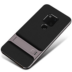 Custodia Silicone e Plastica Opaca Cover M01 per Huawei Mate 20 Grigio