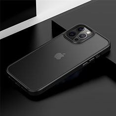 Custodia Silicone e Plastica Opaca Cover N01 per Apple iPhone 12 Pro Max Nero