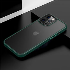 Custodia Silicone e Plastica Opaca Cover N01 per Apple iPhone 12 Pro Verde